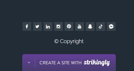 在網站頁腳嵌入社群媒體連結 在網站頁腳嵌入社群媒體連結